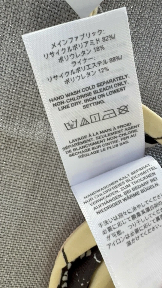 NUEVO CON ETIQUETAS MADEWELL Bikini de Tanga Top Traje de Baño para Mujer XS Distante Lavanda Foto 4 de 4