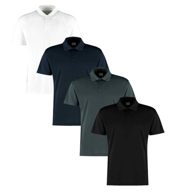 Kustom Kit Cooltex Plus Mikro Netz Atmungsaktiv Wicking Kurzärmeliges Polohemd