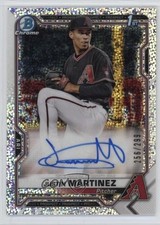 2021 Bowman Chrome Prospect Speckle Refractor 256/299 Justin Martinez Auto 0q5m