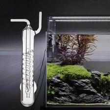 CO2 GLASS BUBBLE COUNTER (SPIRAL) L(M11) For Aquatic Fish Shrimp Tank Aquarium