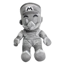 Super Mario Bros Metal Mario Plush Toy 10" Soft Stuffed Doll Kids Birthday Gift