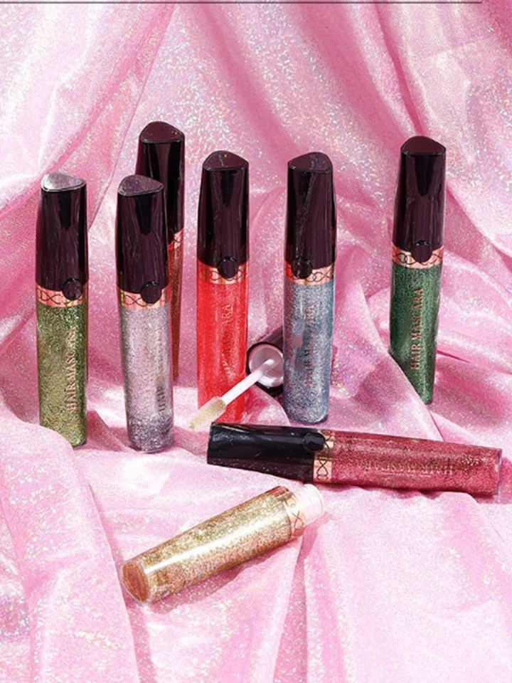Women 1Pc Eye Shadow Lipstick Mascara Hair Body Glitter Trendy Face Glitter - Image 3 of 4