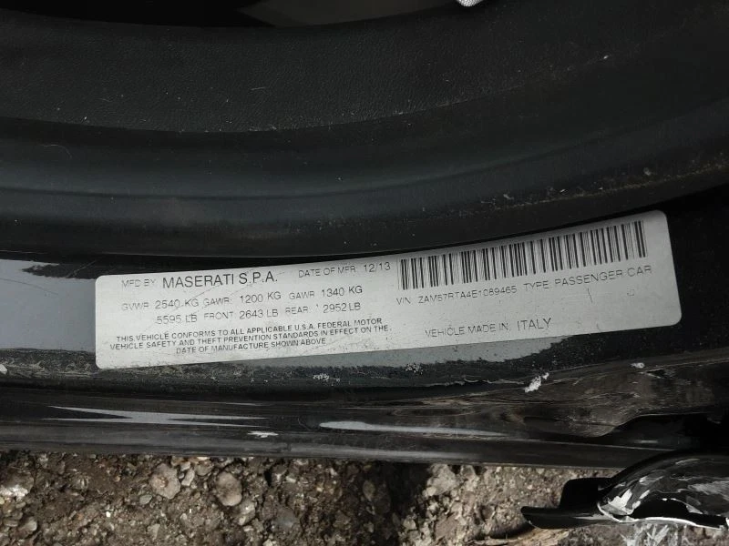 Hood Panel Black 815B Fits 2014 MASERATI GHIBLI 667216 - Изображение 2 из 4