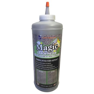 Magic Crack Filler 2.5LB Asphalt Black, for Filling in Cracks on 1, Black