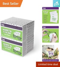 Essential 150 Count Lens Cleaning Wipes - Quick  Safe for Glasses  Screens