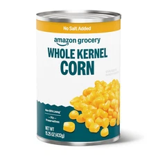 , Canned Whole Kernel Corn, No Salt Added, 15.25 Oz (Previously Amazon Fresh, Pa
