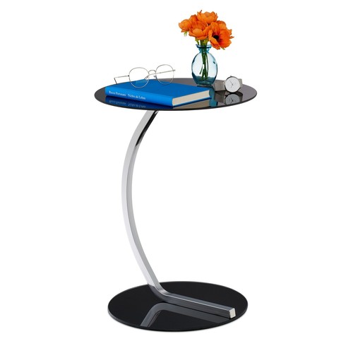 Mesa auxiliar mesita moderna 3 kg 55 cm mesa de café mesa redonda mesa de salón - Imagen 1 de 10