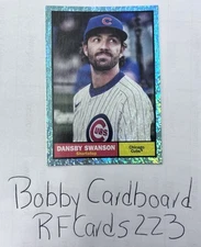 2024 Topps Archives - 1961 Topps Dansby Swanson #89 Aqua Sparkle Foilboard /75