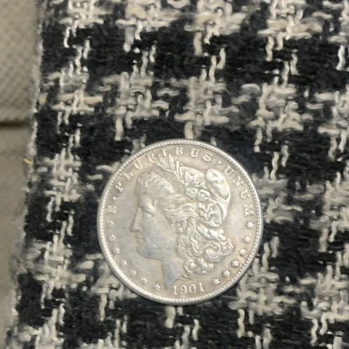 1901 Morgan Silver Dollar $1 Coin E Pluribus Unum United States Uncertified