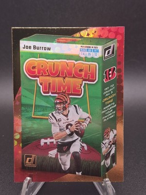 2023 Panini Donruss Crunch Time Joe Burrow CT-3 Cincinnati Bengals SP Insert