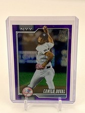 2026 Topps Series 1 Camilo Doval Purple Parallel #75 Yankees /250