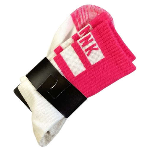 Victoria's Secret PINK CREW Socks ONE SIZE - Picture 3 of 6