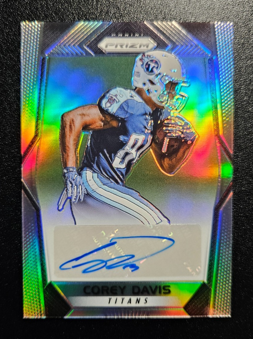 2017 Prizm Corey Davis Rookie Silver Prizm Auto #RA-CD Titans Rookie Auto