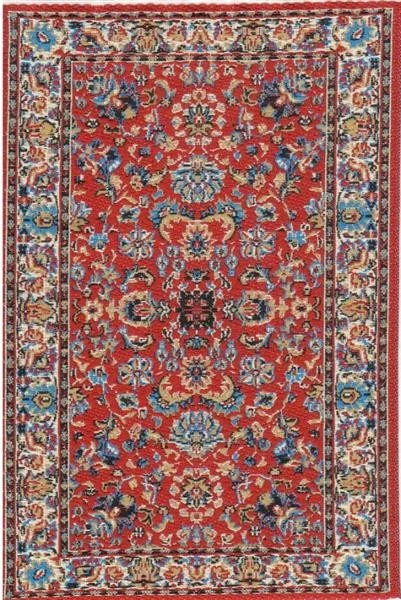 CREAL Perser-Teppich rot, Puppenhaus, Puppenstube 1:12