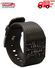 Getdigital Binary Wrist Watch for Professionals with LED Lights - A Black Dig...