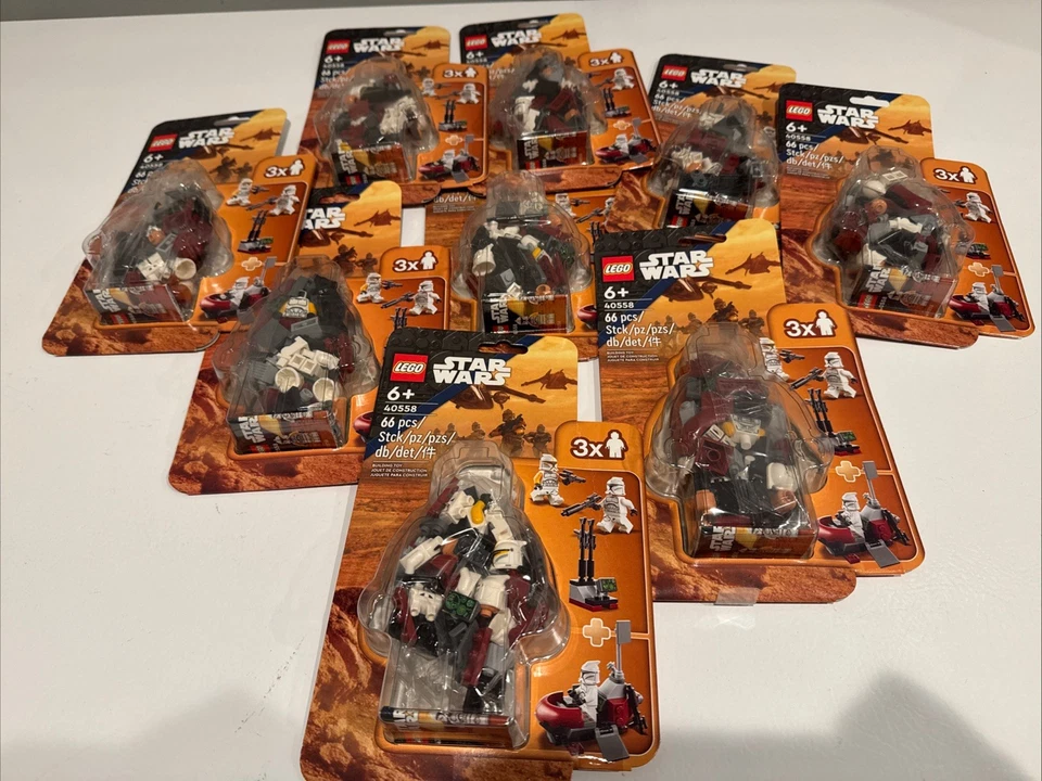 NEW LEGO Star Wars Clone Trooper Command Station 40558 Battle Pack Lot Of 9 - Image 2 of 3