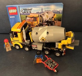 LEGO CITY: Cement Mixer ~ 60018 ~ 100% Complete with Manual ~ Retired