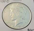 1934-D Peace Silver Dollar 90% - Brilliant Uncirculated - Denver Mint
