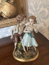 VINTAGE BENACCHIO TRIADE MÄDCHEN UND JUNGE FIGUR