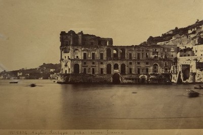 Italy, Naples, Ruins of Donn Anna Palace, Posillipo, Roberto Rive, 1880