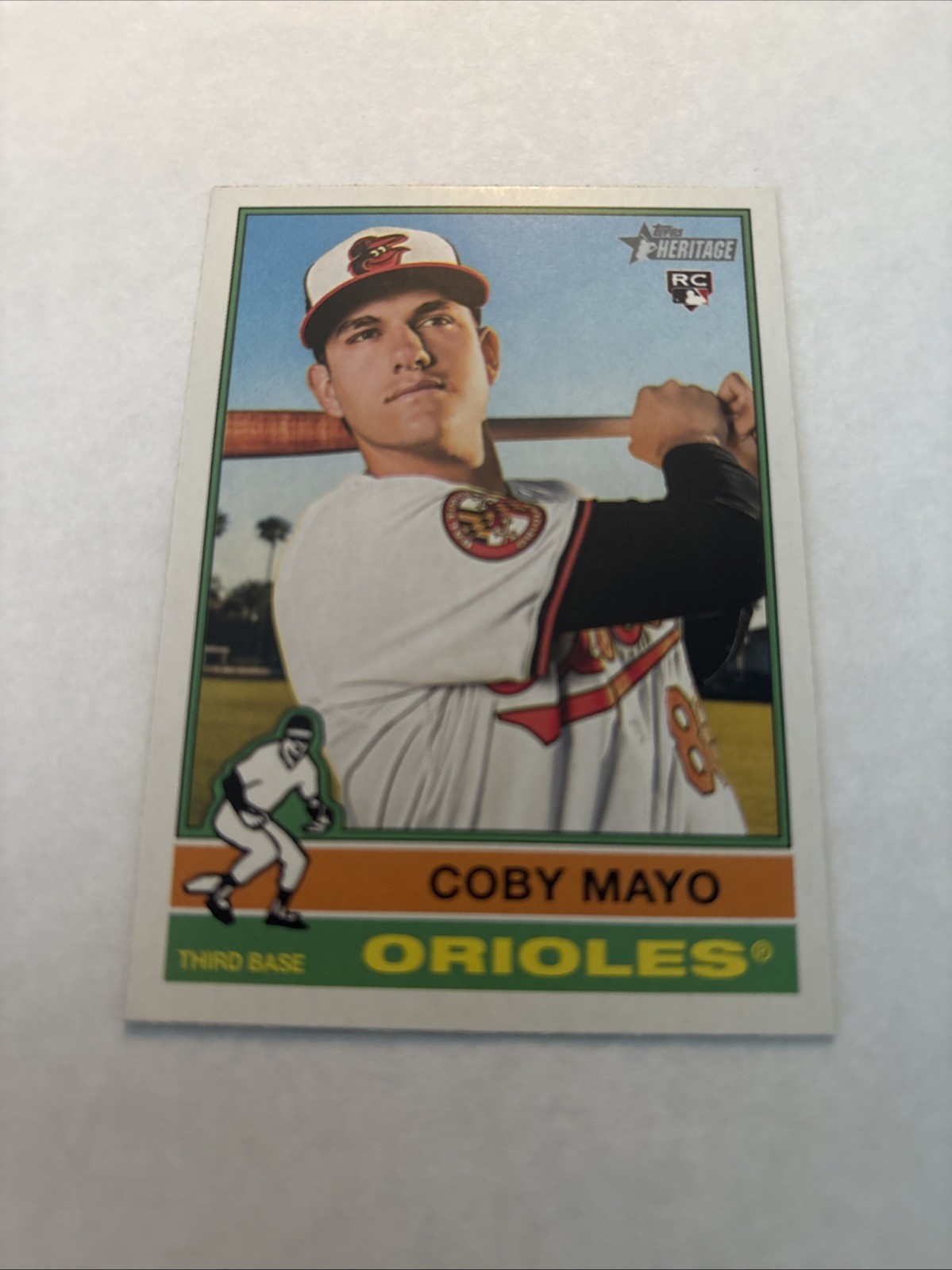 2025 Topps Heritage - Coby Mayo #340 RC Rookie Baltimore Orioles