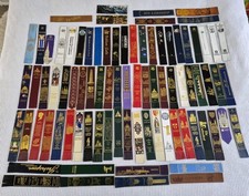 Collection Of 83 Leather Bookmarks Cathedrals Castles Gardens Cities Ships