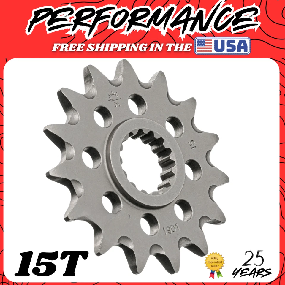 JT Front Sprocket 2020–2022 KTM 500 XCF-W 2012–2016 XC-W Primary Chain Drive 15T - Image 2 of 4
