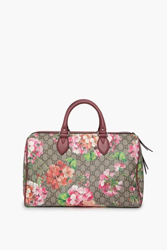 Sac Gucci GG Supreme Blooms Medium Boston