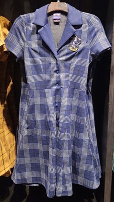 Universal Her Universe Harry Potter Ravenclaw House Blue Plaid Dress X-LARGE