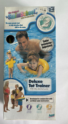 Vintage Aqua Leisure Original Swim School Deluxe Tot Trainer Level 2 Blue NEW