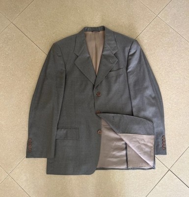 Loro Piana Tasmania Super 120 s Grigio Chiaro Größe 46