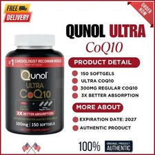 Qunol Ultra CoQ10 - 100 mg - 150 Softgels / NEW  SEALED / EXP 06/2027