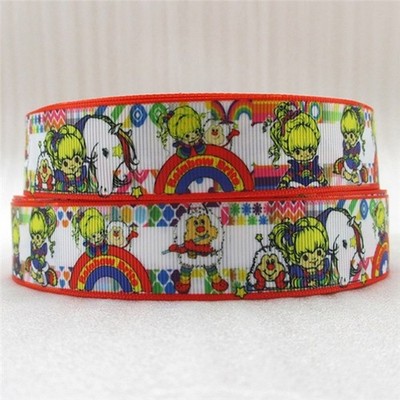 Ripsband Rainbow Brite Retro 80er Jahre Stil Druck - 10 Yards 1043602