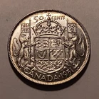 1951 Canadian 50 Cents, George VI, Silver (.800), ASW .3oz