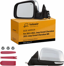 Driver Side Mirror for 2011-2021 Jeep Grand Cherokee 11Pins Chrome