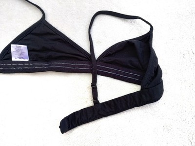 Helmut Lang Black Bralette Women's Size XS /Petite Non Slip Bra