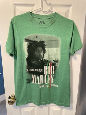 Bob Marley In This Great Future You Can t Forget Your Past Men s Green Shirt M