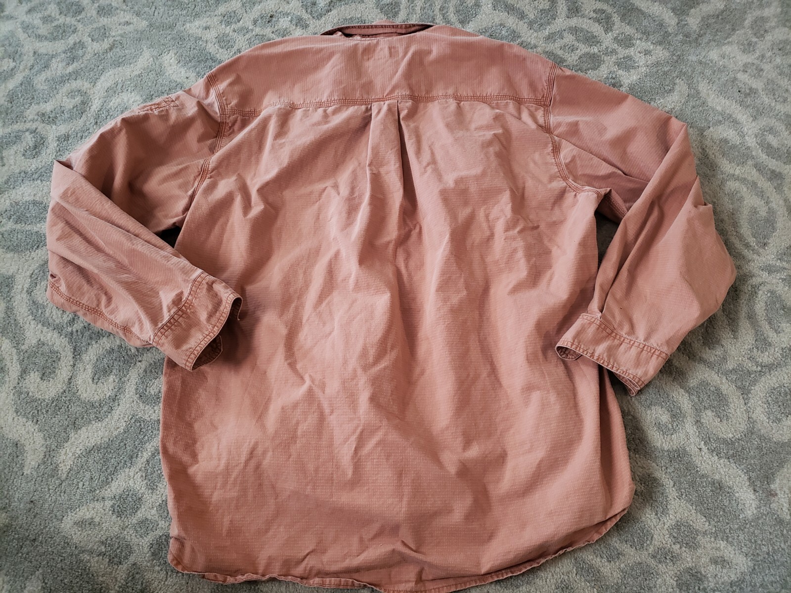 CARHARTT BUTTON FRONT RUGGED OUTDOOR WORK SHIRT MENS XL SALMON eBay