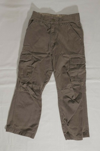 Sonoma Lifestyle chocolate brown cargo pants kids elastic adjust waist sz 7 - Picture 3 of 6