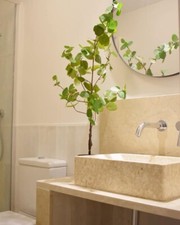 Lavandino 45x30x12 cm in Marmo Crema