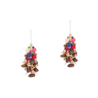  2 PCS Papagei Spielzeug Maiskolben-Spielzeug Vogelkäfig-Dekoration