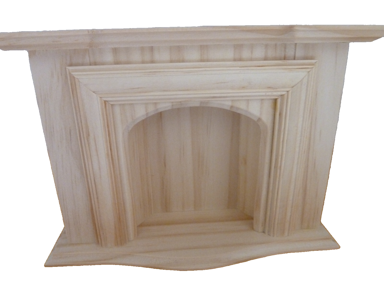 Dolls House Fireplace Unfinished Wood Furniture Miniature 1:12 Scale WAS £24.49