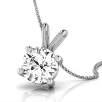 ECHTHEITSZERTIFIKAT Diamant Anhänger VVS2 D rund 0,50 ct Bestpreis
