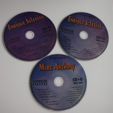 KARAOKE CD G Superstar Marc Anthony Enrique Iglesias 3 CD set New in Sleeve