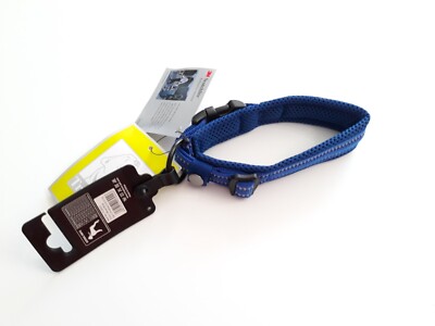 NEW SEALED! True Love Dog Collar Size small 13.8'' to 15.7'' Royal Blue Reflective