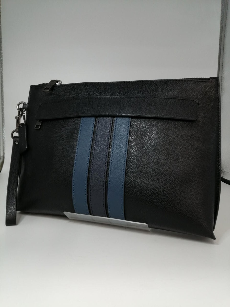 COACH Model: F31514 Clutch bag Black/Blue Business Stylish Popular