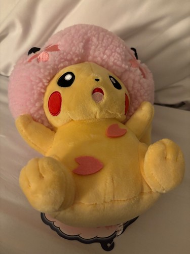 New Sakura Afro Ninja Pikachu Plush Pokemon Center Japan TOKYO Exclusive - Picture 3 of 3