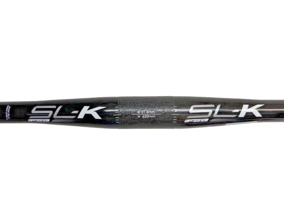 FSA SL-K CSI Carbon Fiber MTB Handlebar 31.8mm Clamp 0mm Rise 620mm Wide Black - Image 3 of 4