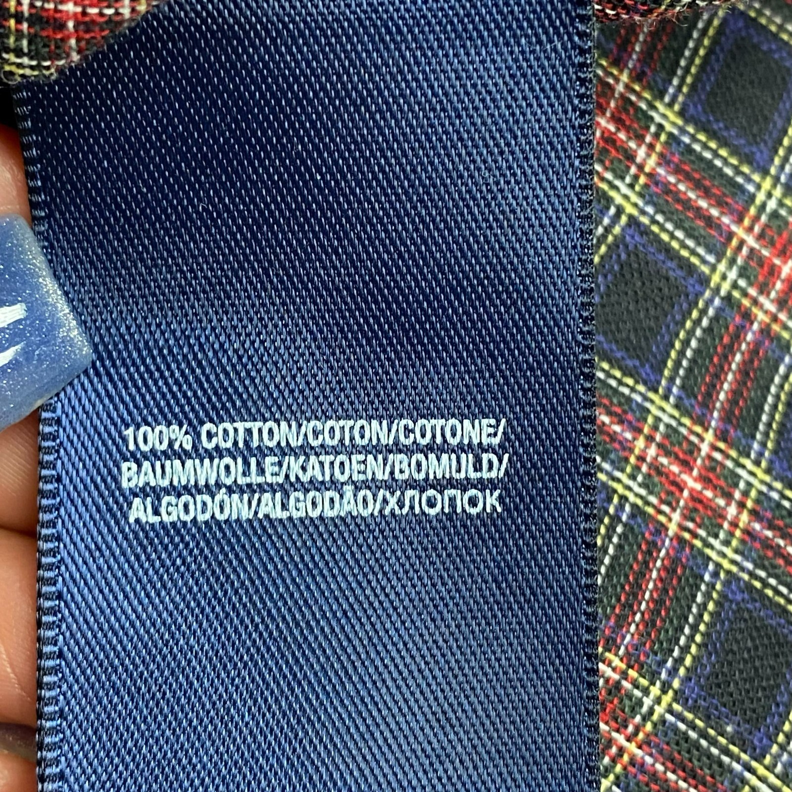 Ralph Lauren Girls Multicolor Plaid Front Buttons Long Sleeve Shirt Dress 6X thumbnail 7