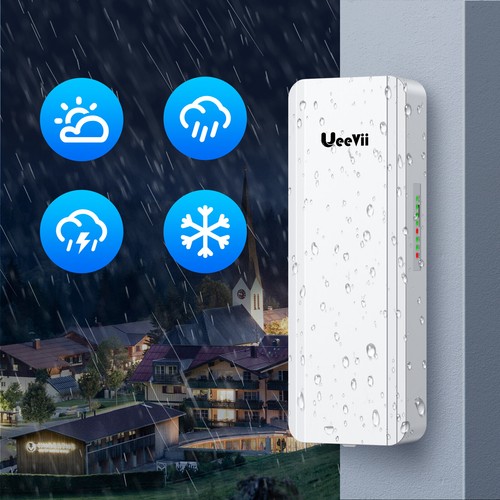 5.8G 1200Mbps Ethernet Wireless Bridge 5KM Outdoor CPE Wifi Repeater Extender - Picture 9 of 10